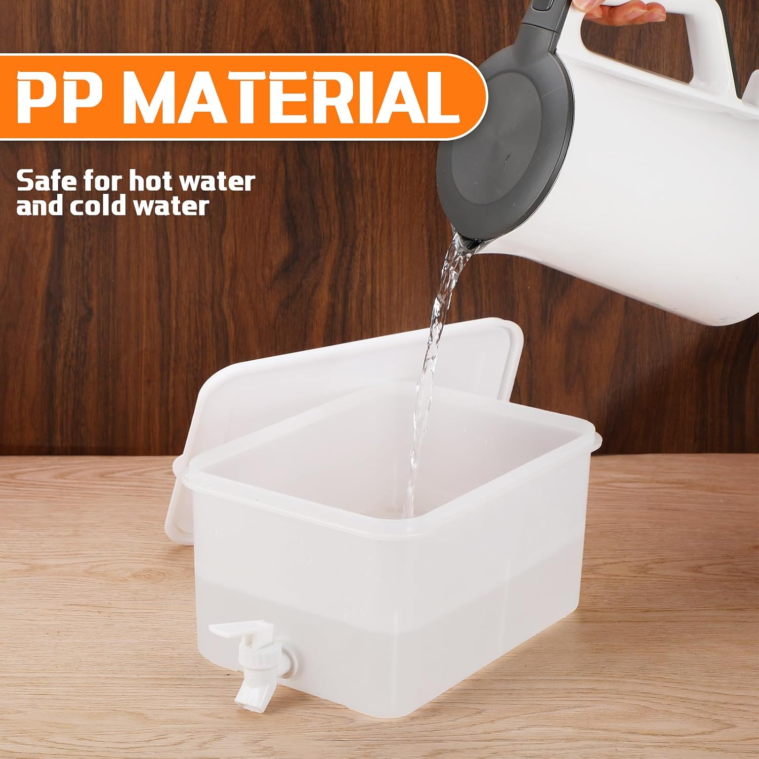 Nuogo 4 Pcs Drink Dispenser with Spigot 1.32 Gallon and 0.92 Gallon Drink Container Iced Fridge Beverage Dispenser Set Plastic Drink Pitcher Cold Water Juice Jug for Party Household Travel Bar