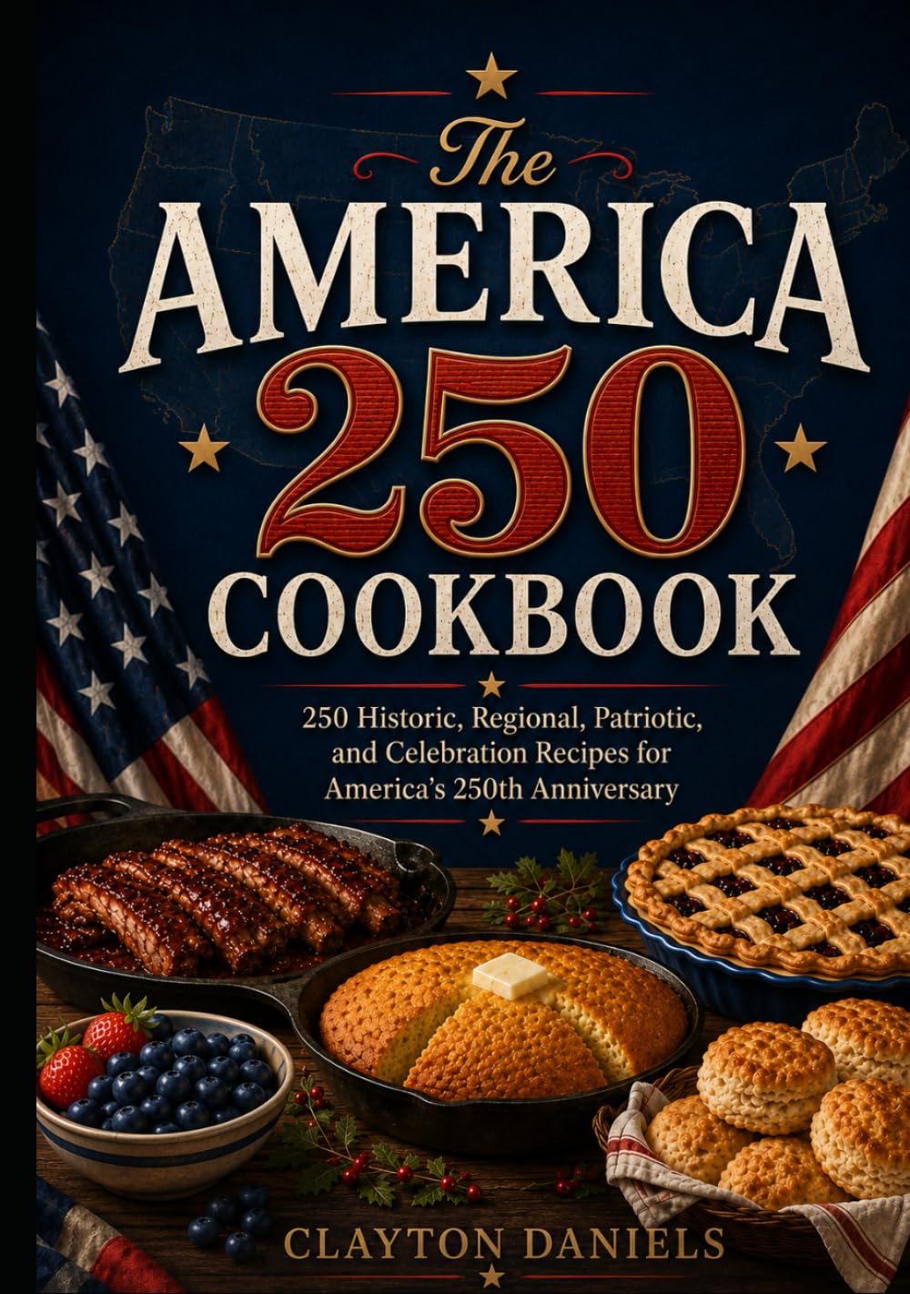 The America 250 Cookbook: 250 Historic, Regional, Patriotic, and Celebration Recipes for America’s 250th Anniversary