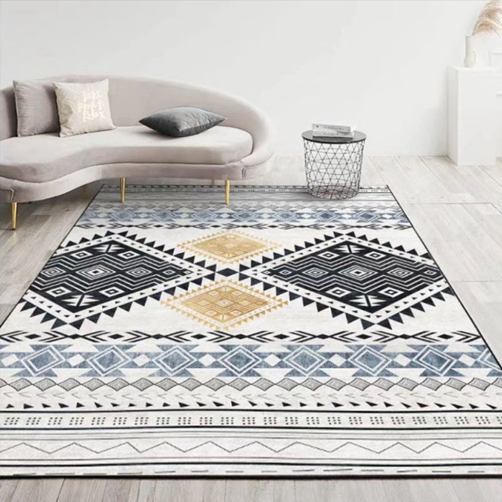 Tapis de salon nordique doux pour réchauffer une chambre de 80x200 cm