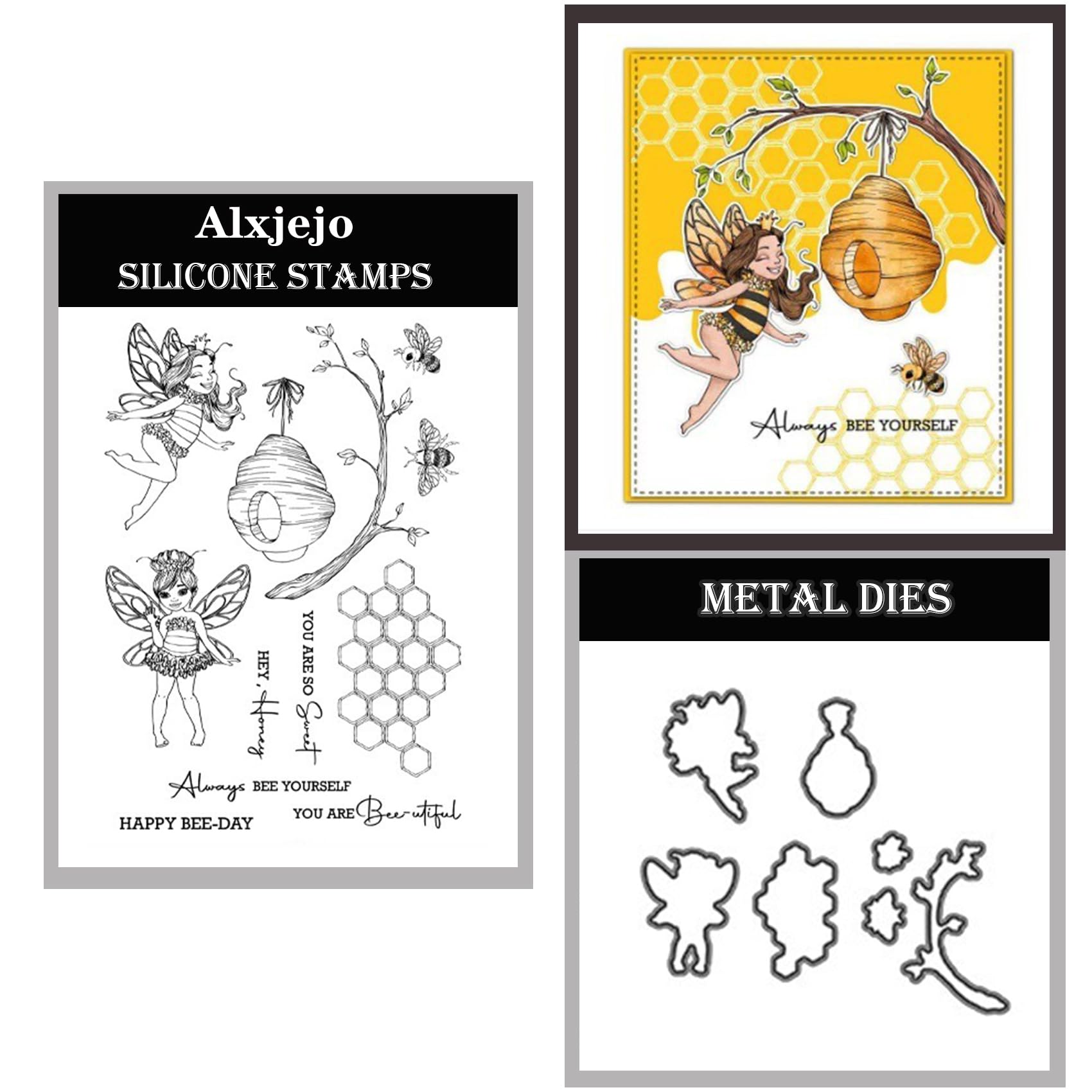 Alxjejo Cutting Dies and Stamps Set 2024-2025-2026,Stamps and die for Card Making for DIY Birthdays, Thanksgiving Day, Valentine's Day, Scrapbooking, Art Craft, Festivals Greeting Card Album