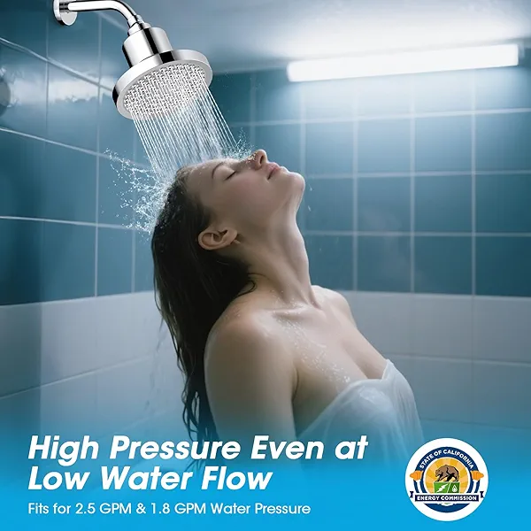 FASDUNT Filtered Shower Head, Anti-Clog High Pressure Shower Heads with 20-Stage Filter for Softening Hard Water to Improve Hair and Skin Problems