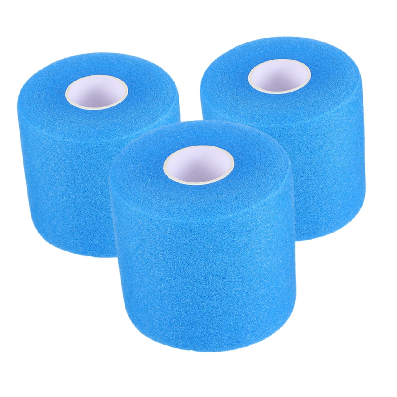 Toyvian Trainingsband Für Athleten Wickeln Tennis Fitnessstudio Griff Ausbildung Badminton Sport-vorband Elastische Bänder Bequemer Verbandwickel Sportband Blue Schwamm 3rollen