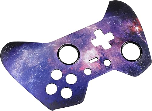 Miniatura 8 de eXtremeRate Nebula Galaxy Patterned Faceplate Cover, Soft Touch Front Housing Shell Case, Comfortable Soft Grip Replacement Kit for Xbox One Elite
