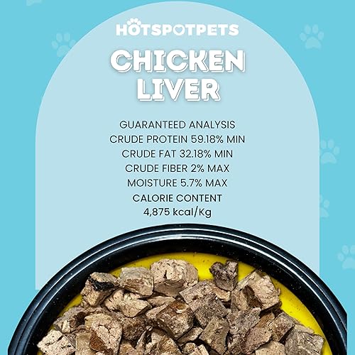 Miniatura 7 de hotspot pets Golosinas de pollo liofilizadas para gatos y perros, pechuga natural sin granos de un solo ingrediente, perfecta para entrenamiento,