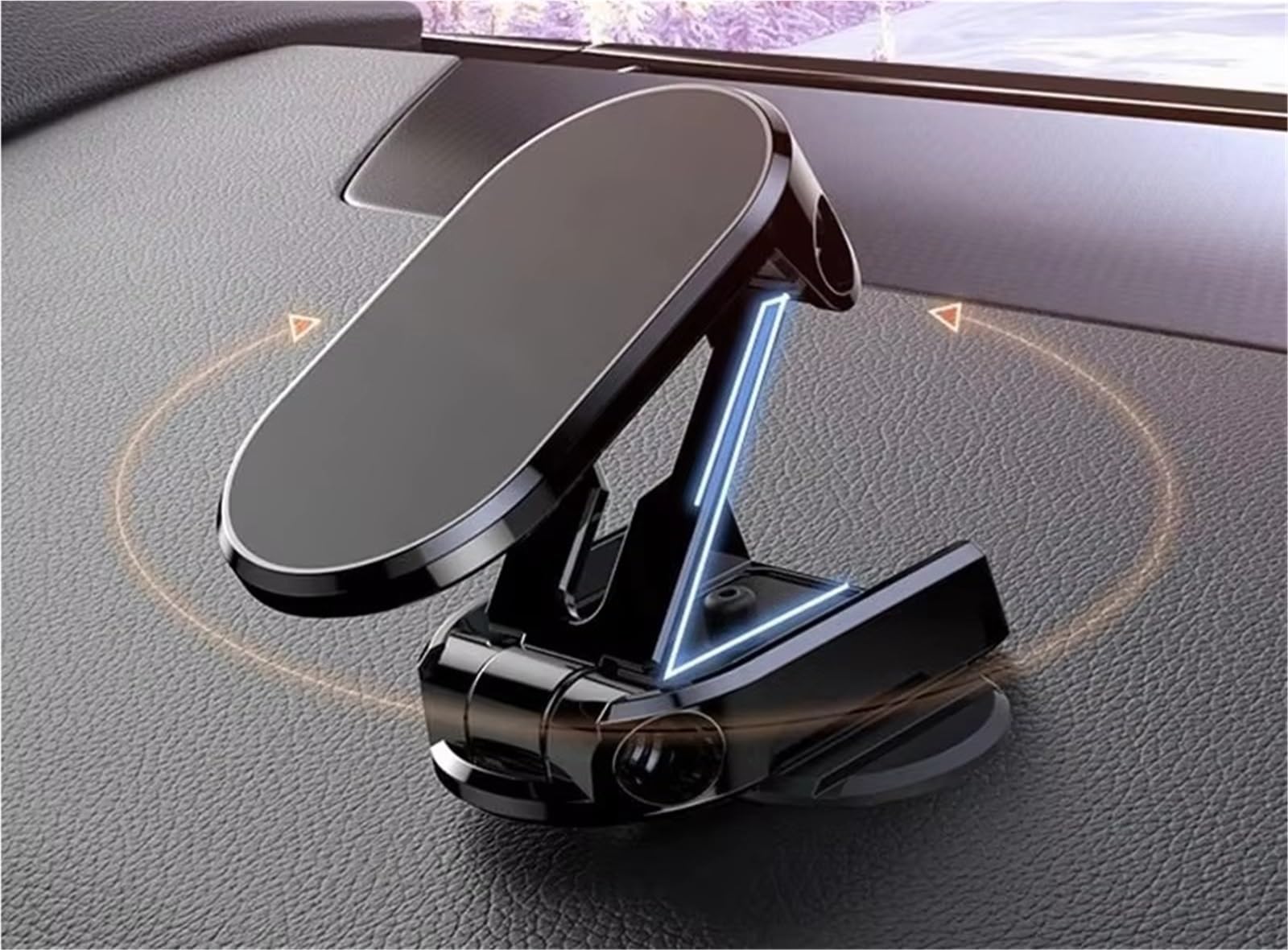 Per Samsung Supporto Magnetico Universale Telefono Auto Supporto Magnetico Pieghevole Per Smartphone Cellulare GPS Supporto Auto Supporto Telefono Auto(Black)