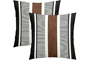 Kawani: Black and Brown Boho Accent Pillows