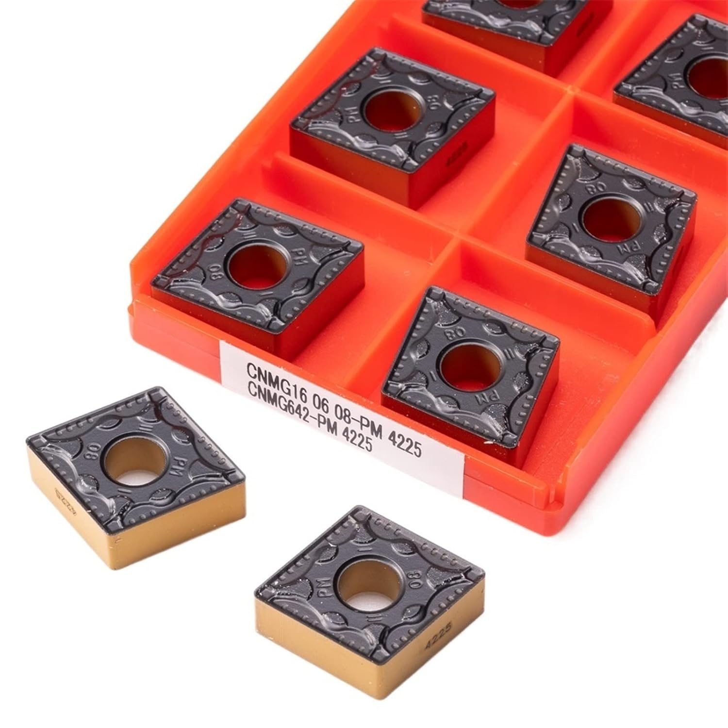Indexable Carbide Lathe Tool 10Pcs CNMG160608 PM 4225 Carbide Cutter Turning Inserts Lathe Tools Metal Parts
