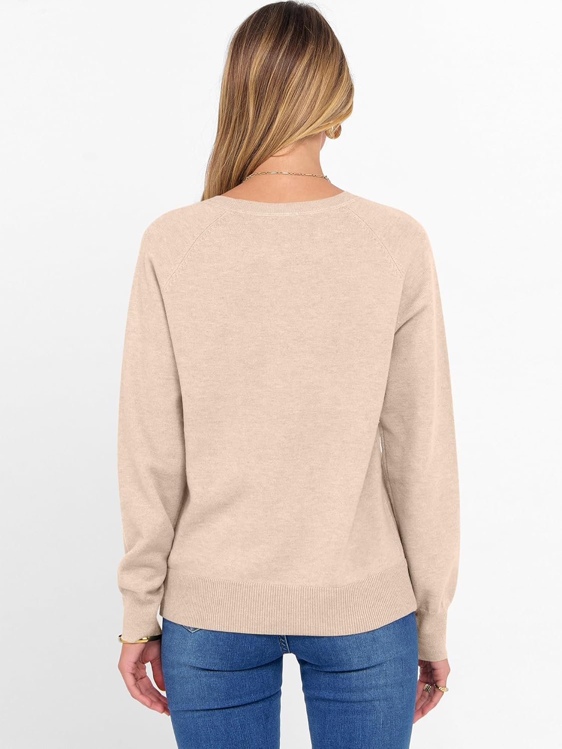 ANRABESS Sweater for Women Long Sleeve Crewneck 2026 Spring Winter Soft Loose Fit Basic Knit Pullover Sweaters Top Outfits - Image 5