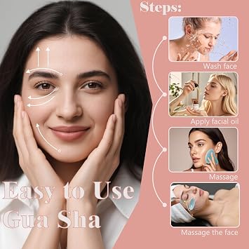 Jade roller and gua sha、フェイシャルローラー、女性用スキンケアツール、セルフケアギフト、顔、目、ネックマッサージャー、小じわ、しわ、アベンチュリン、オパール、ローズクォーツ