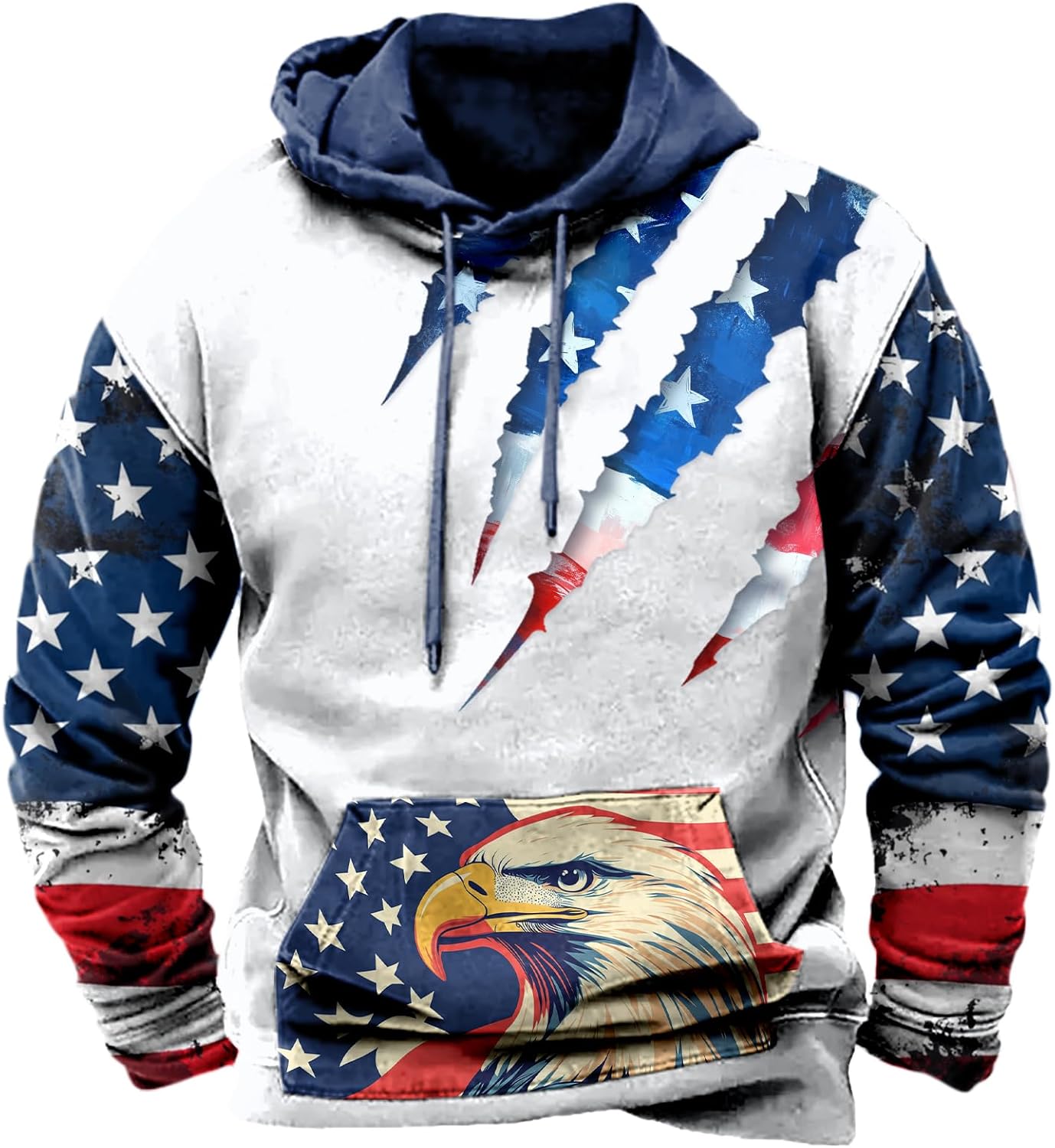 Hoodie for Men Western Cowboy Graphic Sweatshirts Country Cool Pullover Big and Tall Casual Hoodie With Pocket