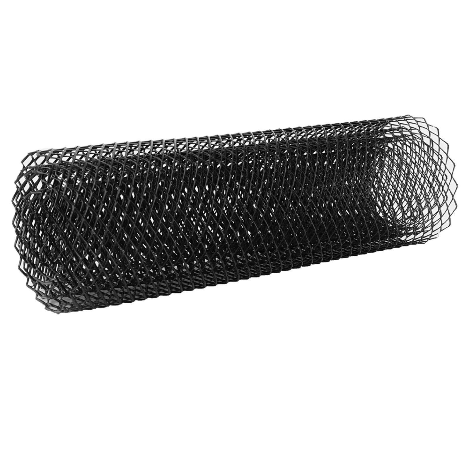 Griglia per auto, nera per auto, 120 x 40, Dioche 8 x 16 mm, in lega di alluminio, griglia per auto, griglia a rete per paraurti e paraurti rombico, universale