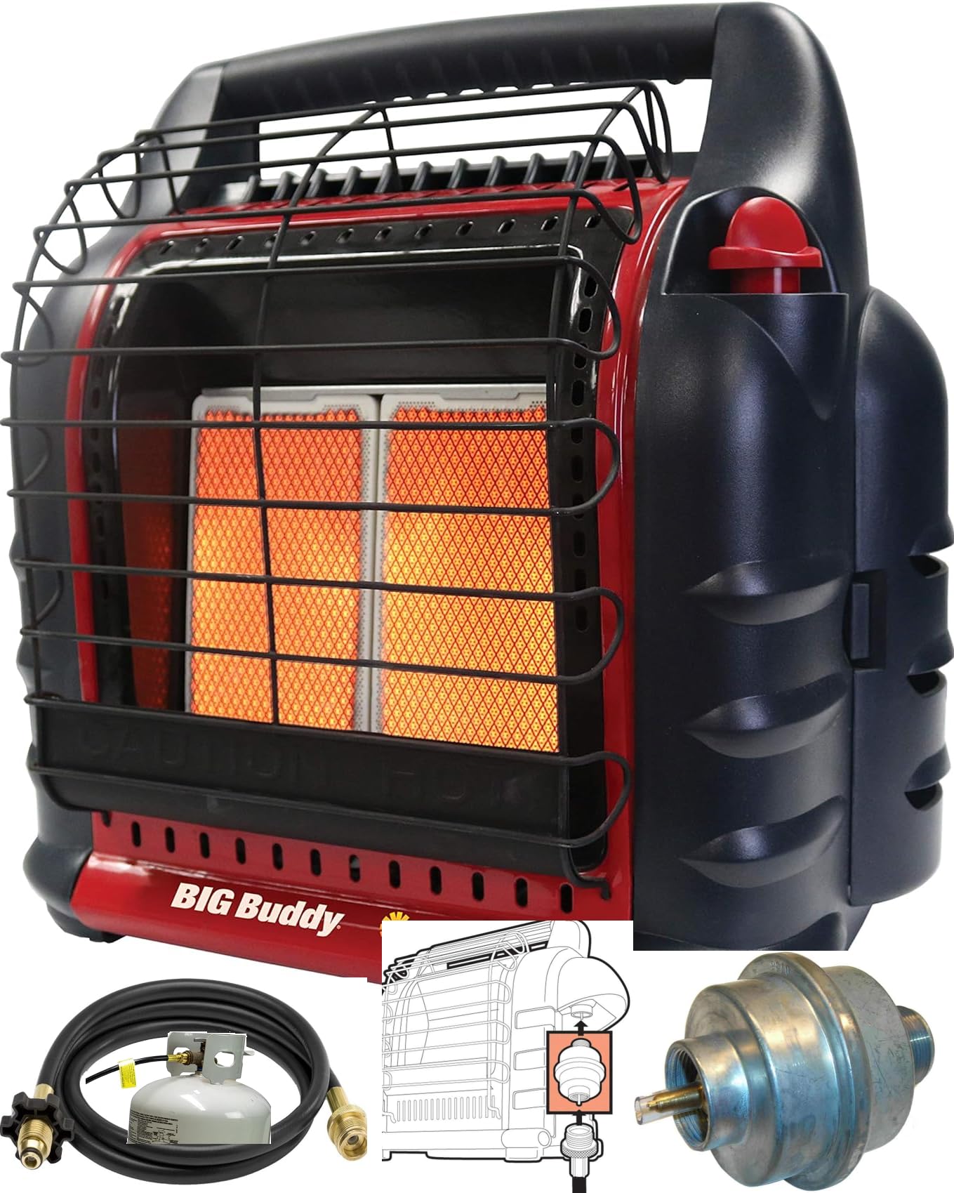 Portable Propane Mr Heater Big Buddy 18000 Btu With Fan Power