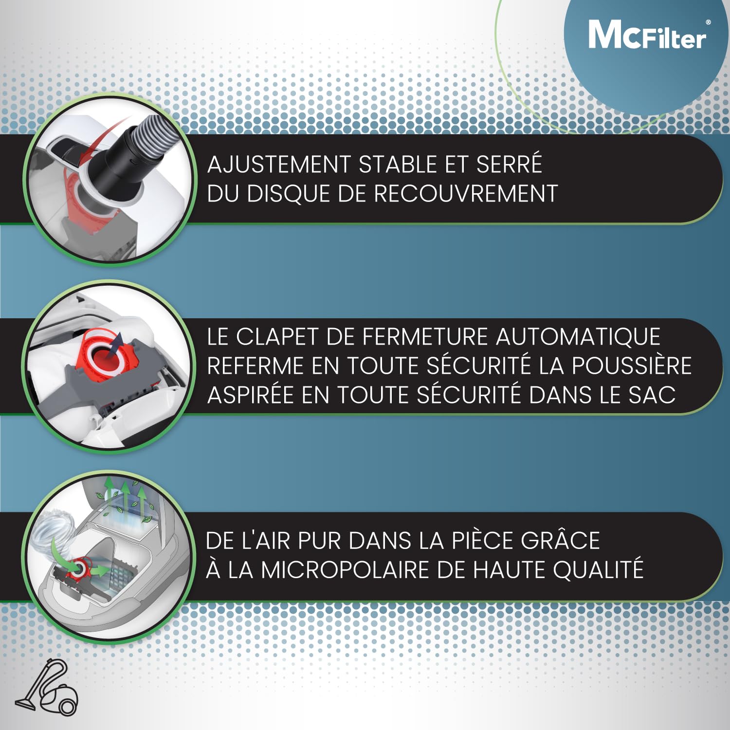 Miele FJM S2 S3 S4 S5 S6 S7 Complete C1 Compact C1 C2 sacs à poussière 16 pièces avec 8 filtres autobloquants MAXI BOX