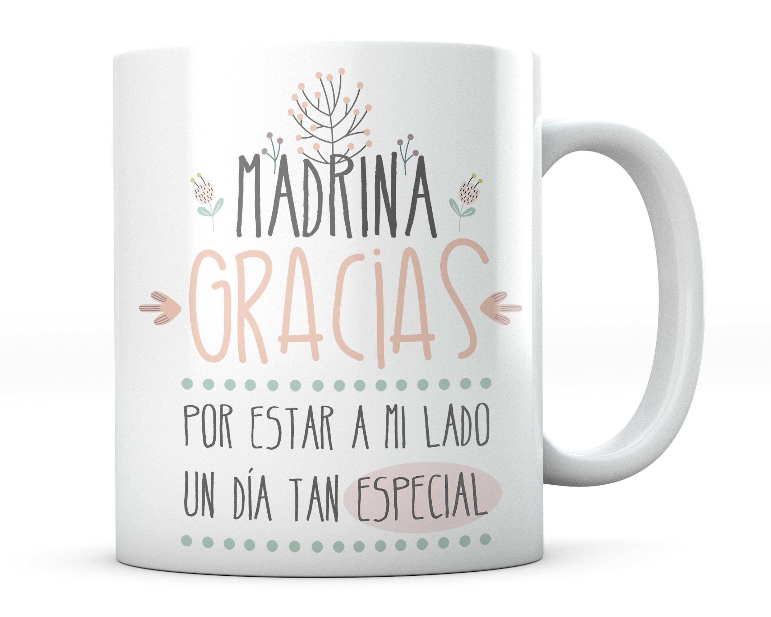 PANISCUS Taza para Regalar Madrina Gracias por Estar a mi Lado Regalo para Amigo Boda Matrimonio Celebración