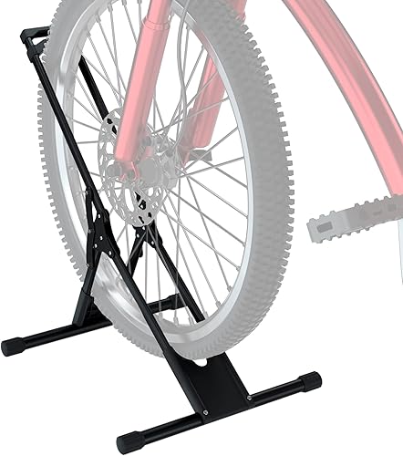 Soporte de bicicleta ajustable, soporte de rueda estable para todas las bicicletas de montaña y carretera con ancho de neumático inferior a 2.8