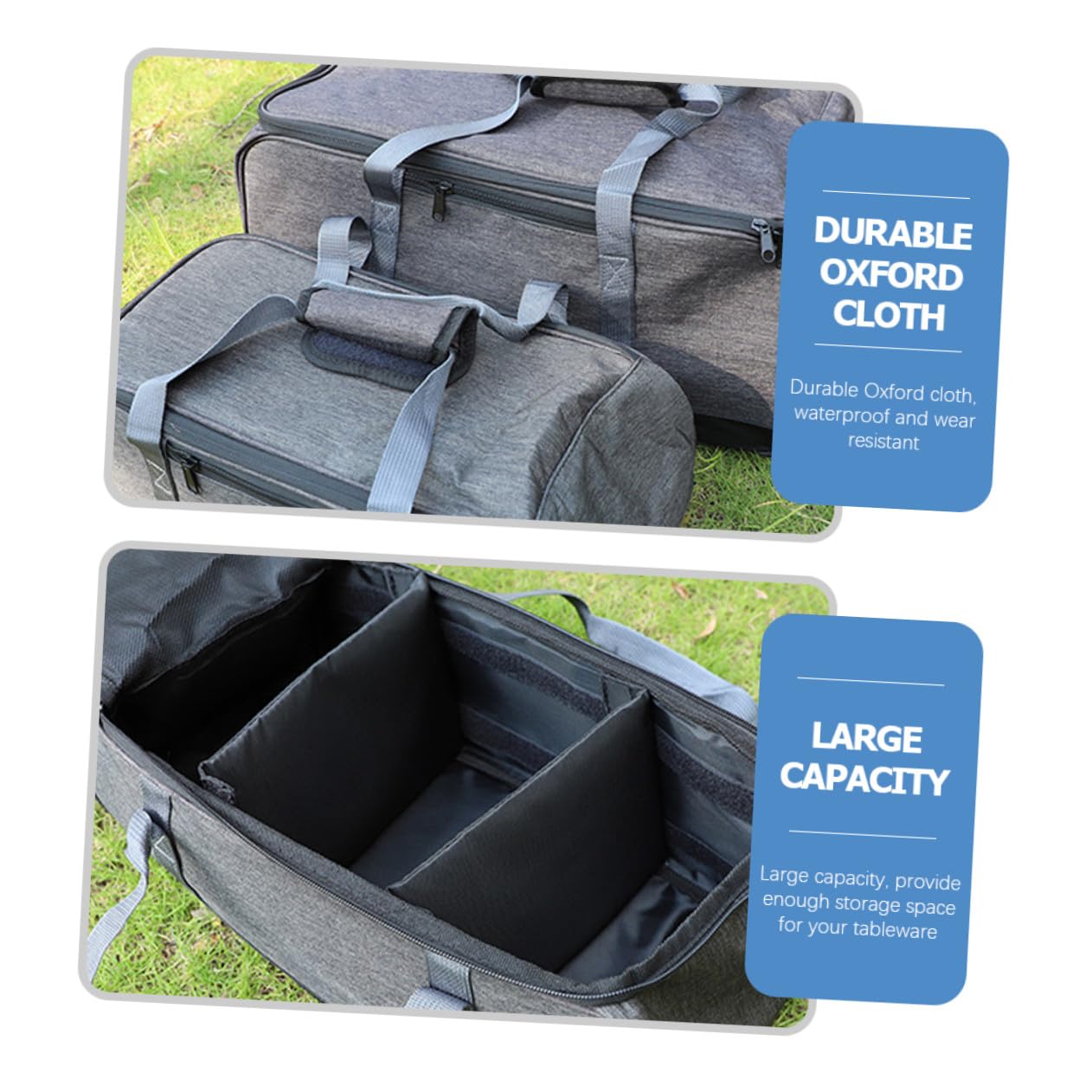 BESTonZON Étui à Ustensiles Cuisine de Camping en Tissu Oxford Léger et Portable, Pochette Pratique pour Réchaud de Camping Compact Lors de Pique-niques ou Voyages