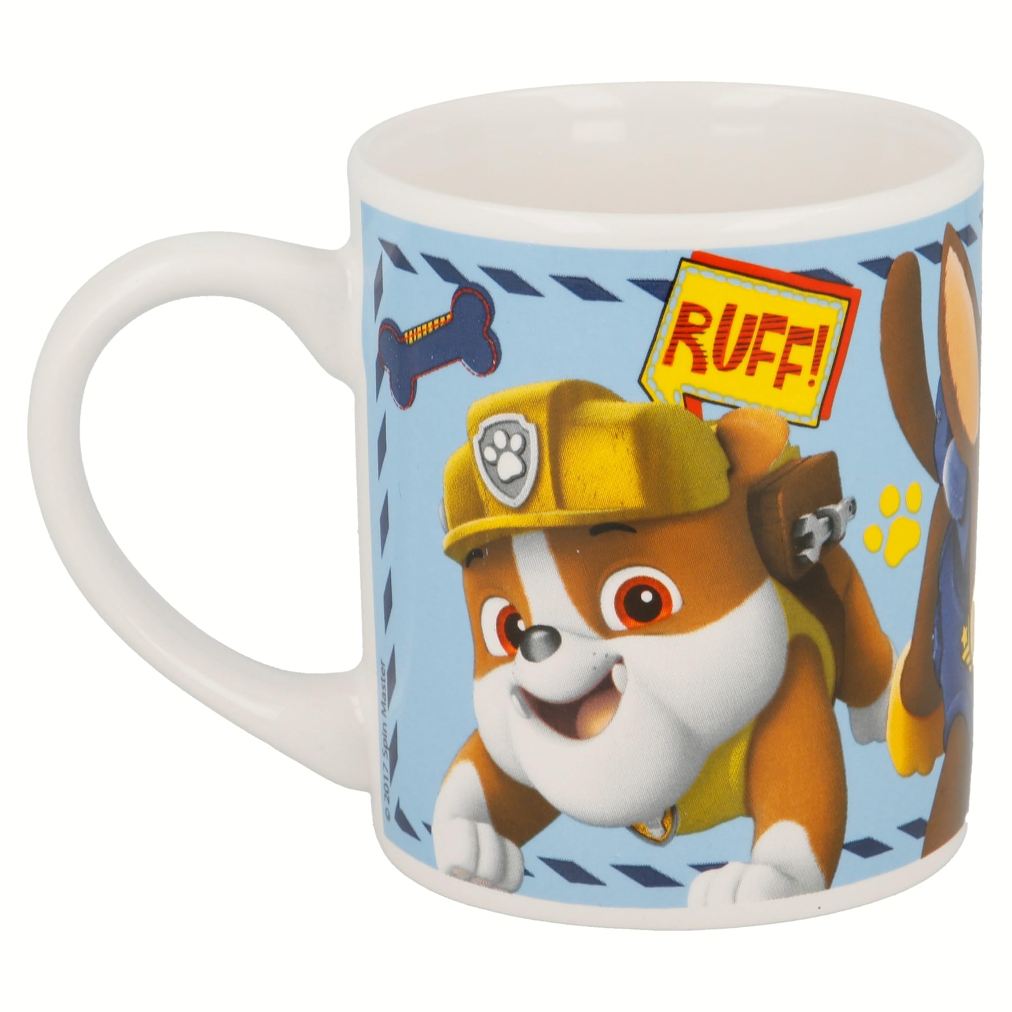 STOR Set Stoviglie Bambini Paw Patrol - Piatto, Ciotola e Tazza in Ceramica - Servizio Completo Confezione Regalo per Bambini