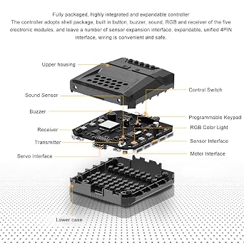 Programmable Robot Car with Visual Tracking, Color Recognition, Obstacle Avoidance, Educational Smart Car for Beginners Students