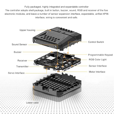 Programmable Robot Car with Visual Tracking, Color Recognition, Obstacle Avoidance, Educational Smart Car for Beginners Students