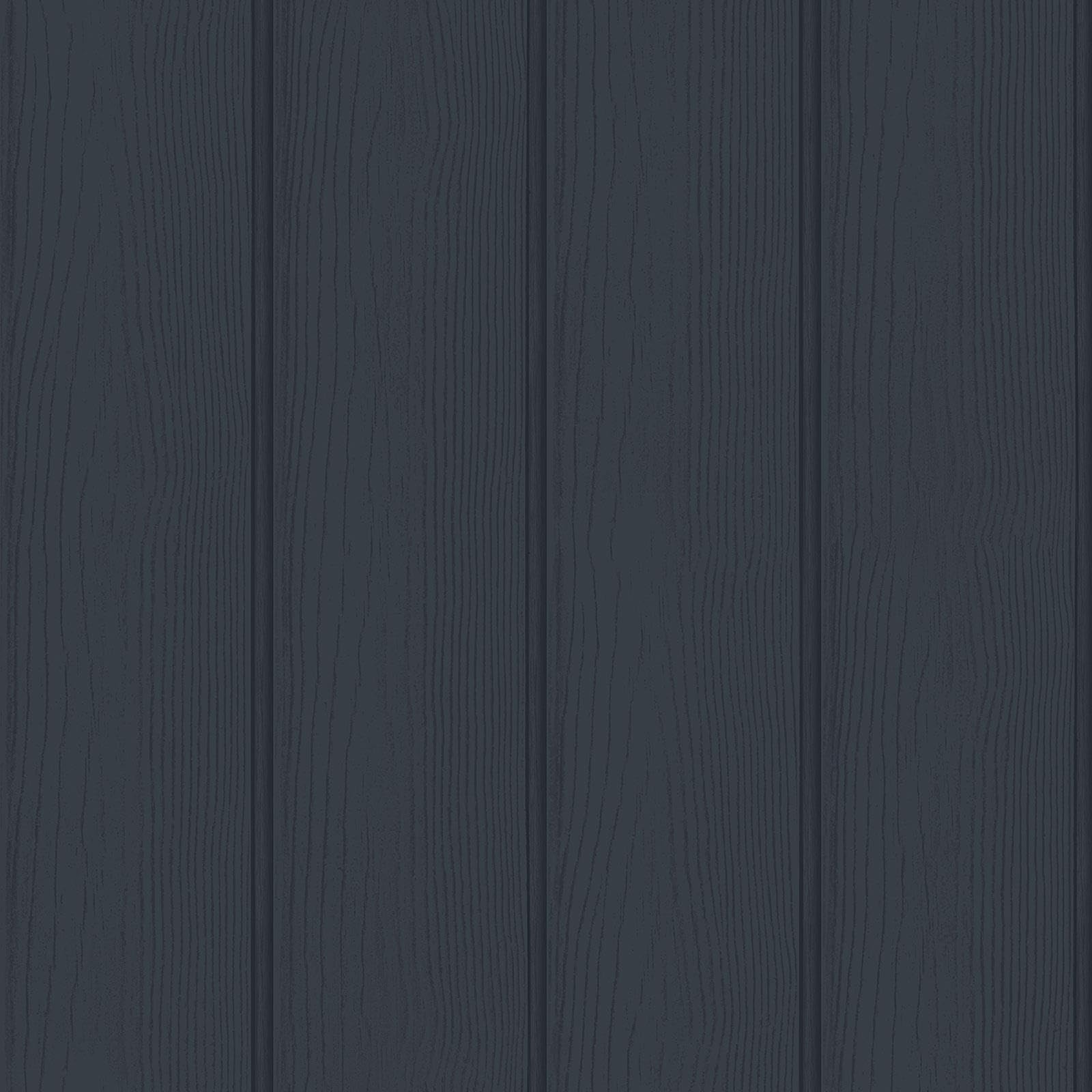 Tongue & Groove Navy Wooden Planks Wallpaper Washable Paste The Paper