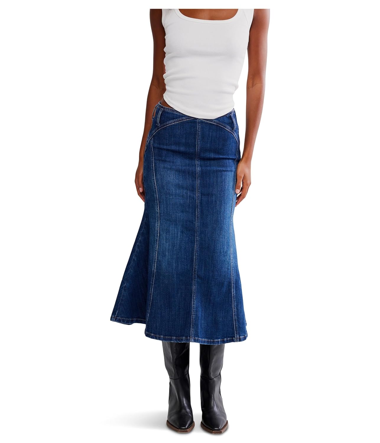 Free People Womens Zia Denim Skirt