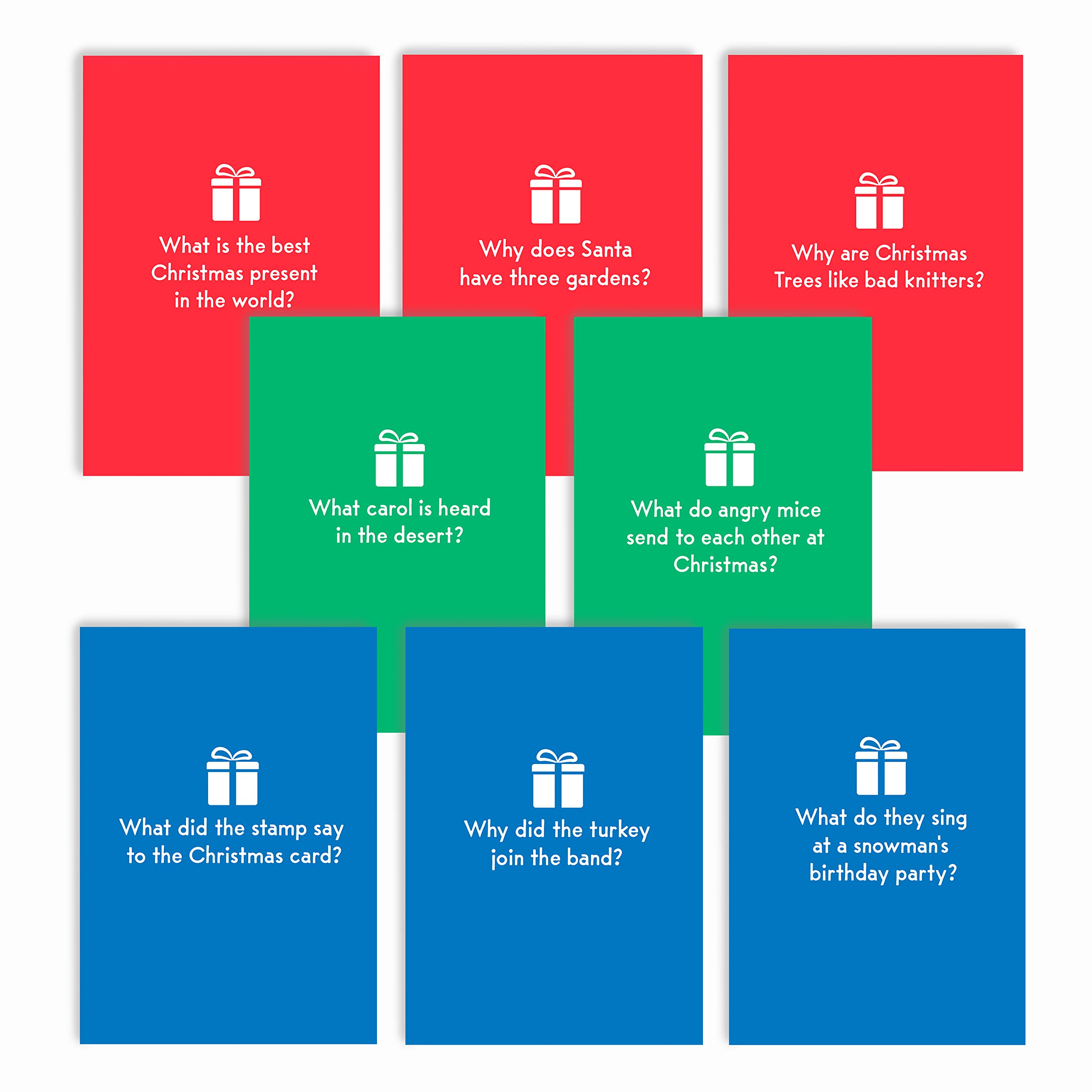 Buy Huxters Christmas Cracker Jokes Funny Christmas Cards Pack of 8