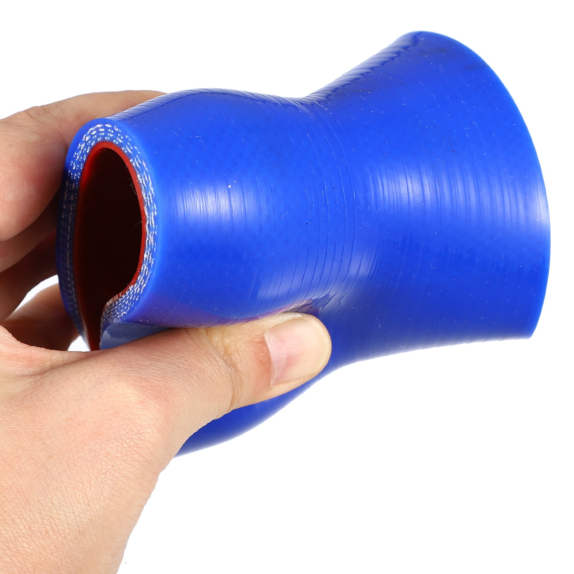 X AUTOHAUX Silicone Reducer Hose – Blue, 51mm-70mm ID, For Intercooler & Intake Piping - View #9