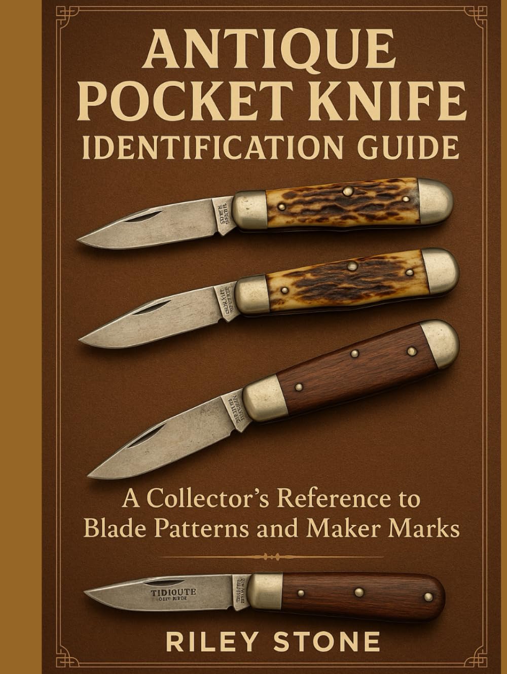 ANTIQUE POCKET KNIFE IDENTIFICATION GUIDE: A Collector's Reference to Blade Patterns and Maker Marks      Hardcover – December 15, 2025