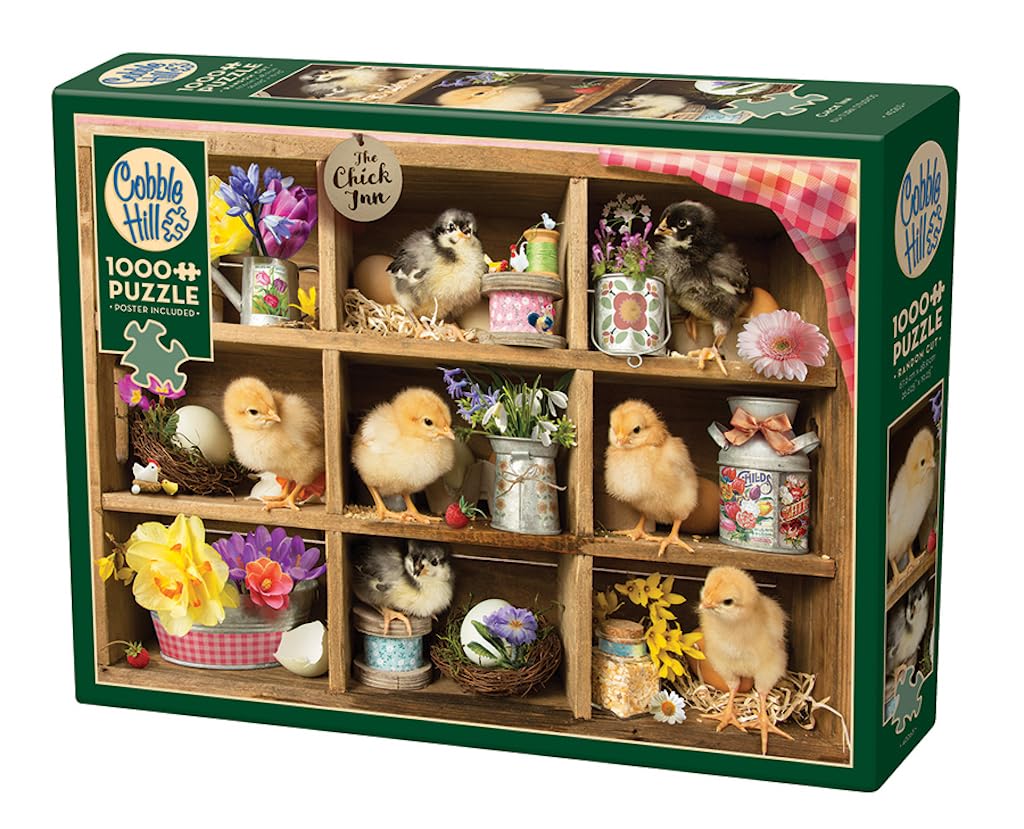 Cobble Hill 1000 Piece Puzzle - Chick Inn - Sample Poster Included