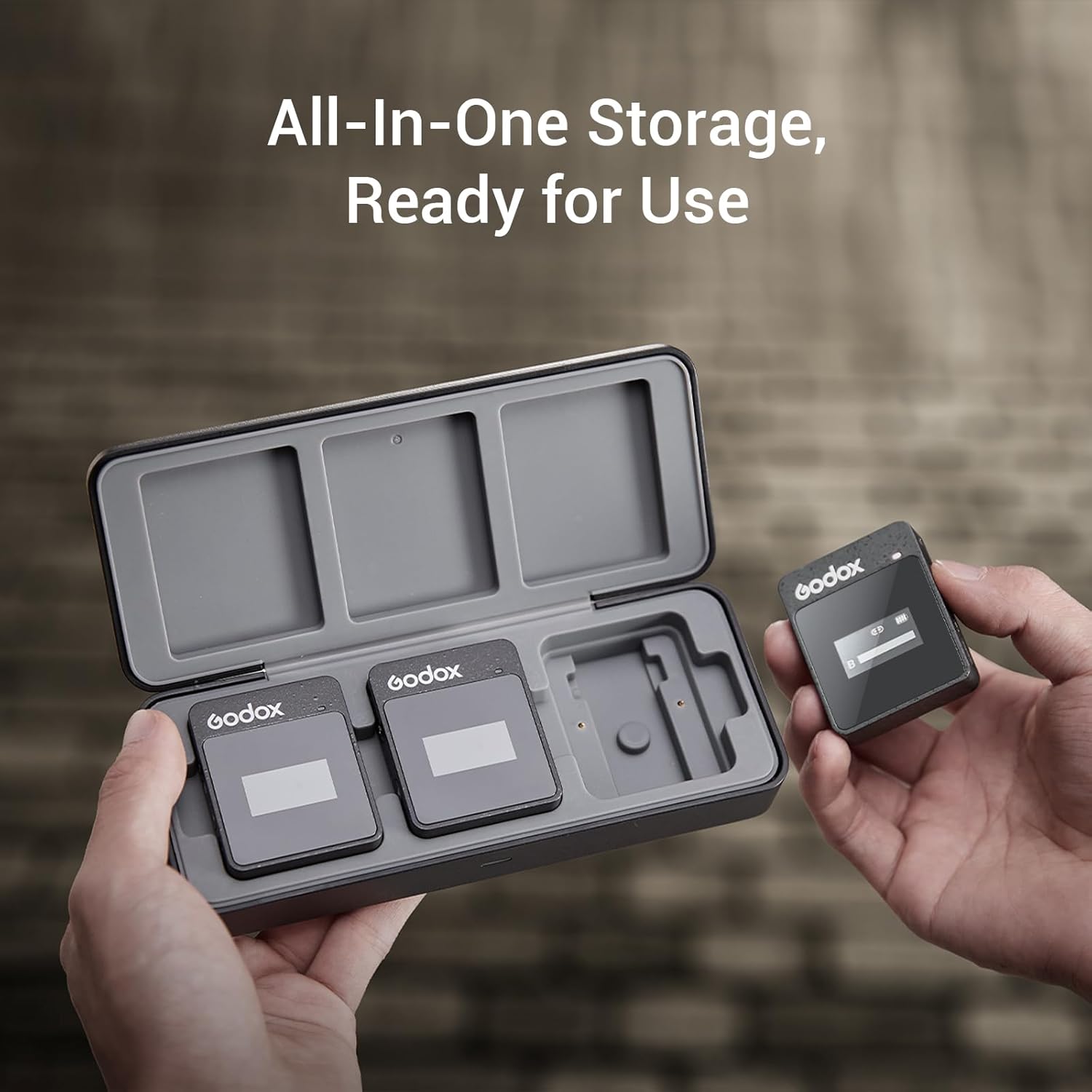 GODOX MoveLink M2 II 2.4GHz Wireless Lavalier Microphone, 100m (328ft.) Range, Noise Cancelling Mic, Wireless Microphone for PC, Record Interview TikTok Vlog (2 TX+1 RX+Charging Case)