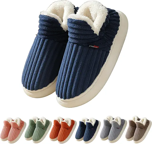Chaussons Chauds Femme Hiver - Pantoufles Nuages Douillettes Unisexe pour Maison