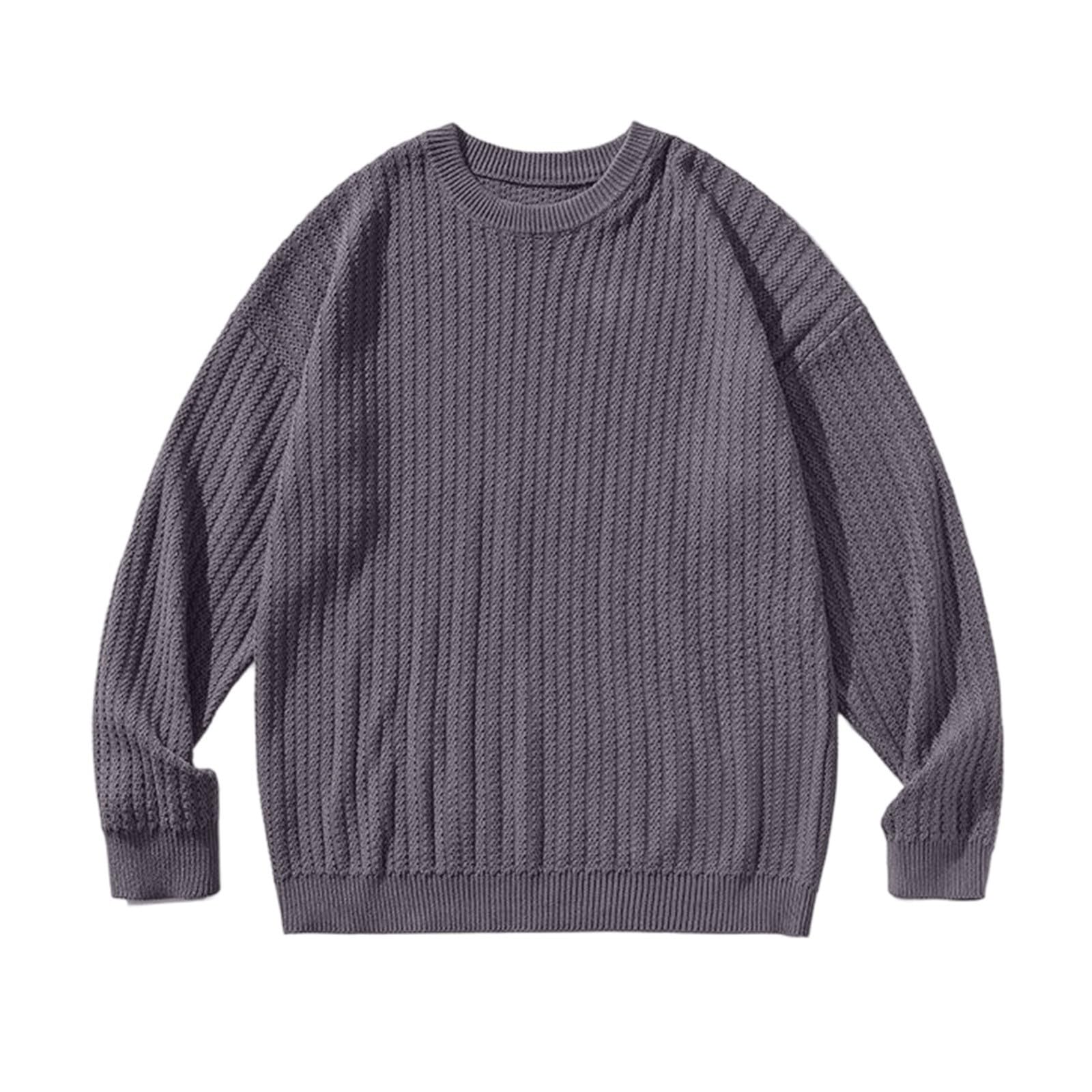 Suéter Tipo Abrigo de Punto Suave con diseño a Rayas, cómodo y cálido para el Invierno. Talla Grande.