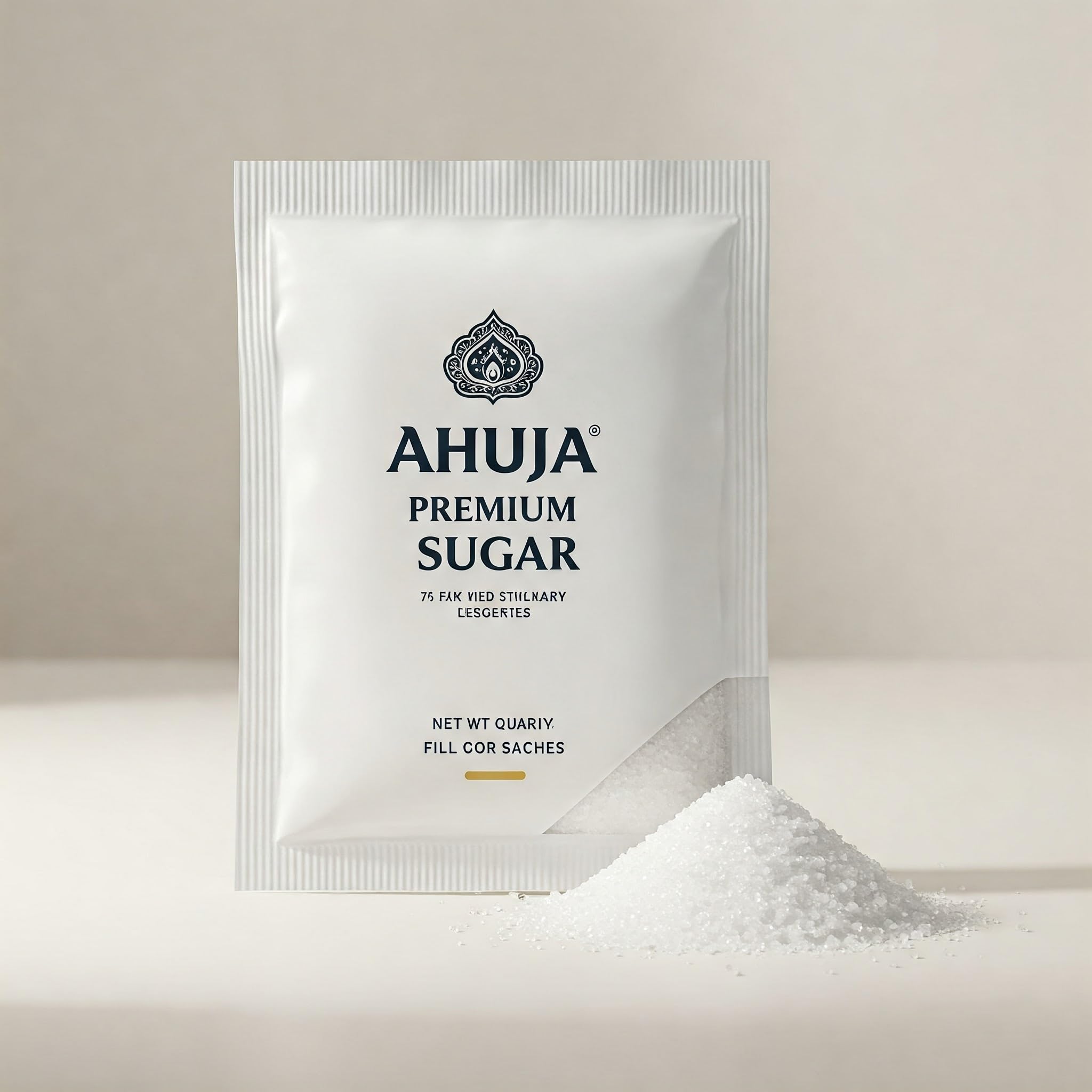 Ahuja Premium Sugar Sachets (144 Count) - Granulated Sugar for Coffee, Tea, & Beverages - Home, Office, Restaurant Use 4