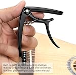 Guitar Capo, HooztPro Capo for Acoustic and Electric Guitars, acoustic guitar 6 string, Electric guitar capo, Kapo, Guitar capos(Black).