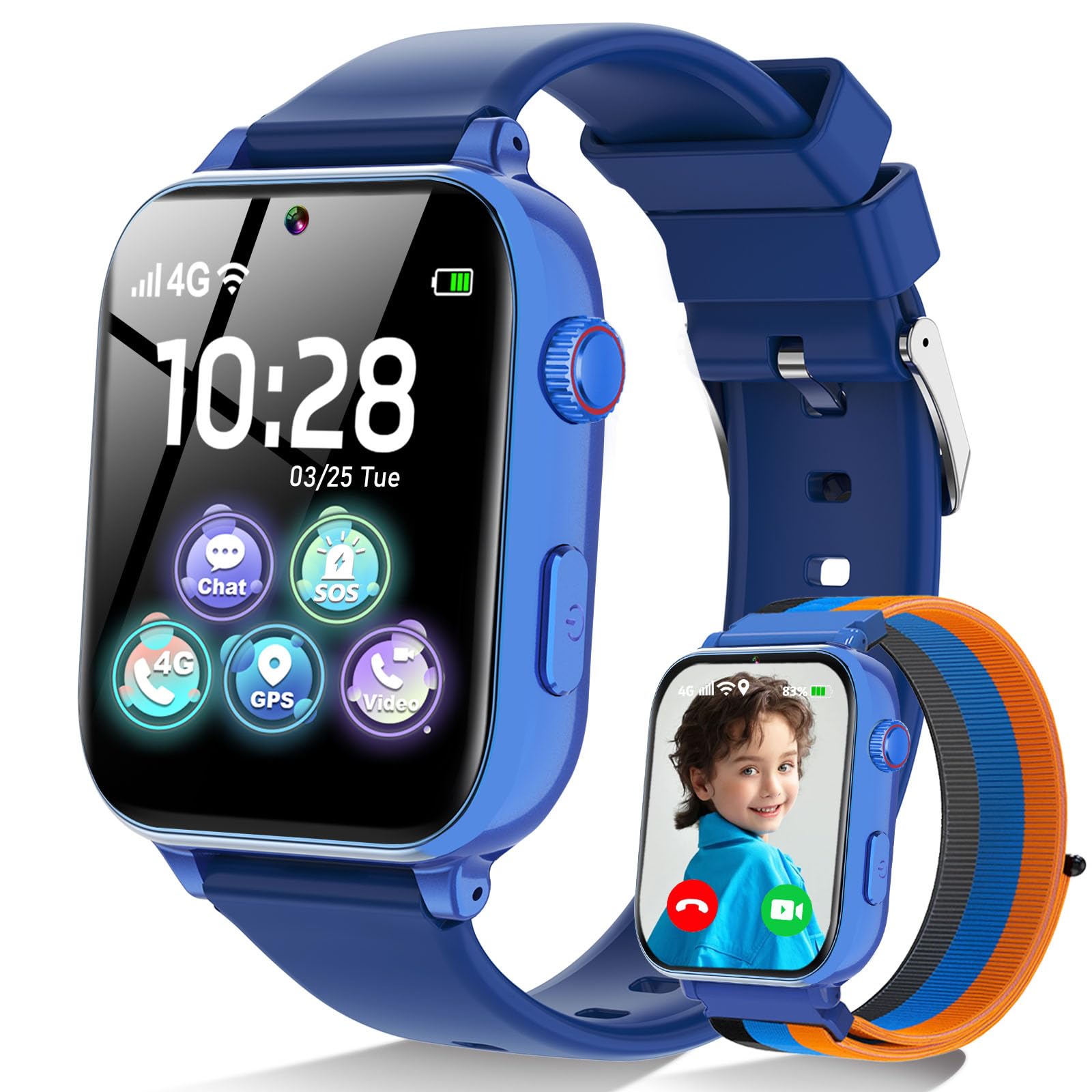 MOKAST Kids Smart Watch Toys for Boys Girls Children Watch for Kids 4-12 Years Touch Screen Watches with