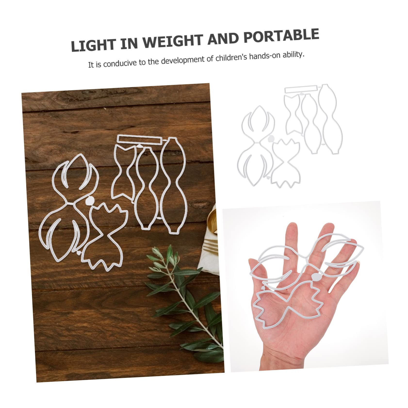 6 Juegos molde troqueles para hacer tarjetas decoraciones de ceremonia de boda arcos para el cabello decoración DIY scrapbooking troqueles de corte Navidad