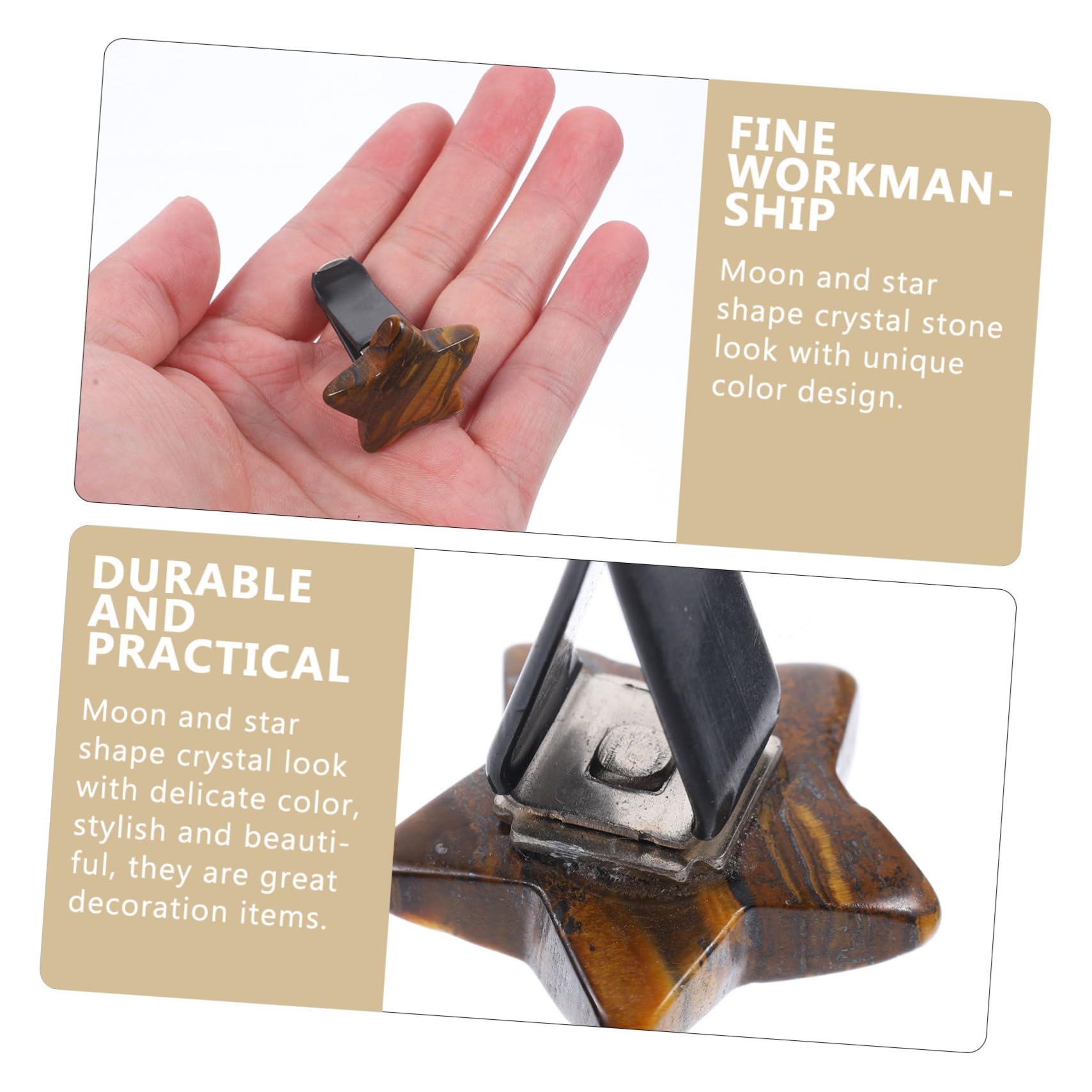 SOLUSTRE 8stücke Auto Lüftung Clips Mond Und Stern Kristall Ornamente Für Auto Dekorative Luftauslass Clips Für Aromatherapie Und Stilvolle Innenausstattung
