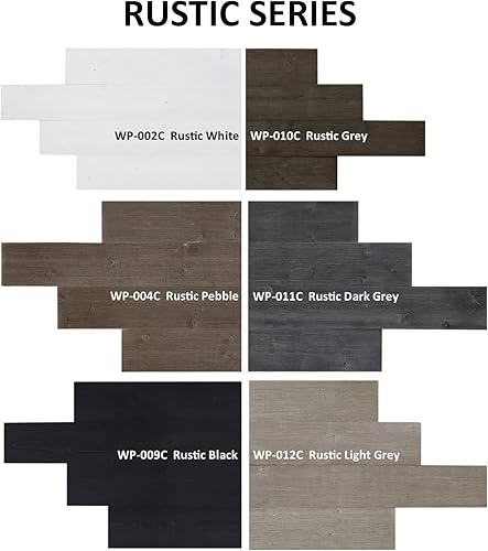 Miniatura 4 de Easy Peel & Stick Tablón de pared o panel de madera envejecida hazlo tú mismo, 12 piezas  19.50 pies cuadrados  grande 5.0 x 46.5 pulgadas.