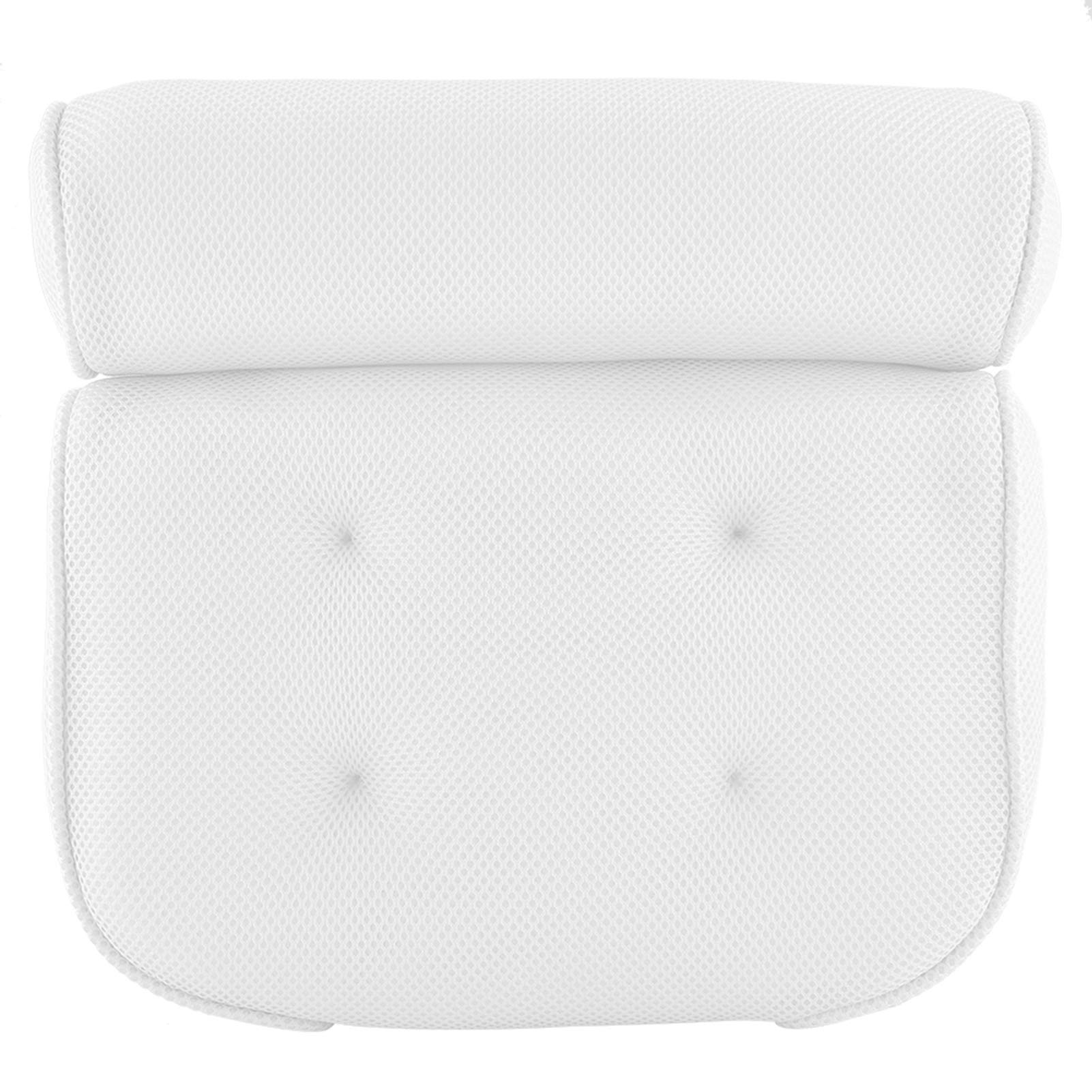 Ejoyous Oreiller de Bain en Douce, avec Soutien du Cou et du Dos en Mousse Spa, 35 X 33 X 10 Cm, Ventouse, Appui-tête de Bain pour la Relaxation dans la Baignoire, pour Adultes, Utilisation au Spa à