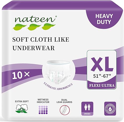 Vista 15 de Nateen Flex Ultra - Ropa interior para incontinencia para adultos, para mujeres y hombres, máxima absorción, para incontinencia pesada, pañales