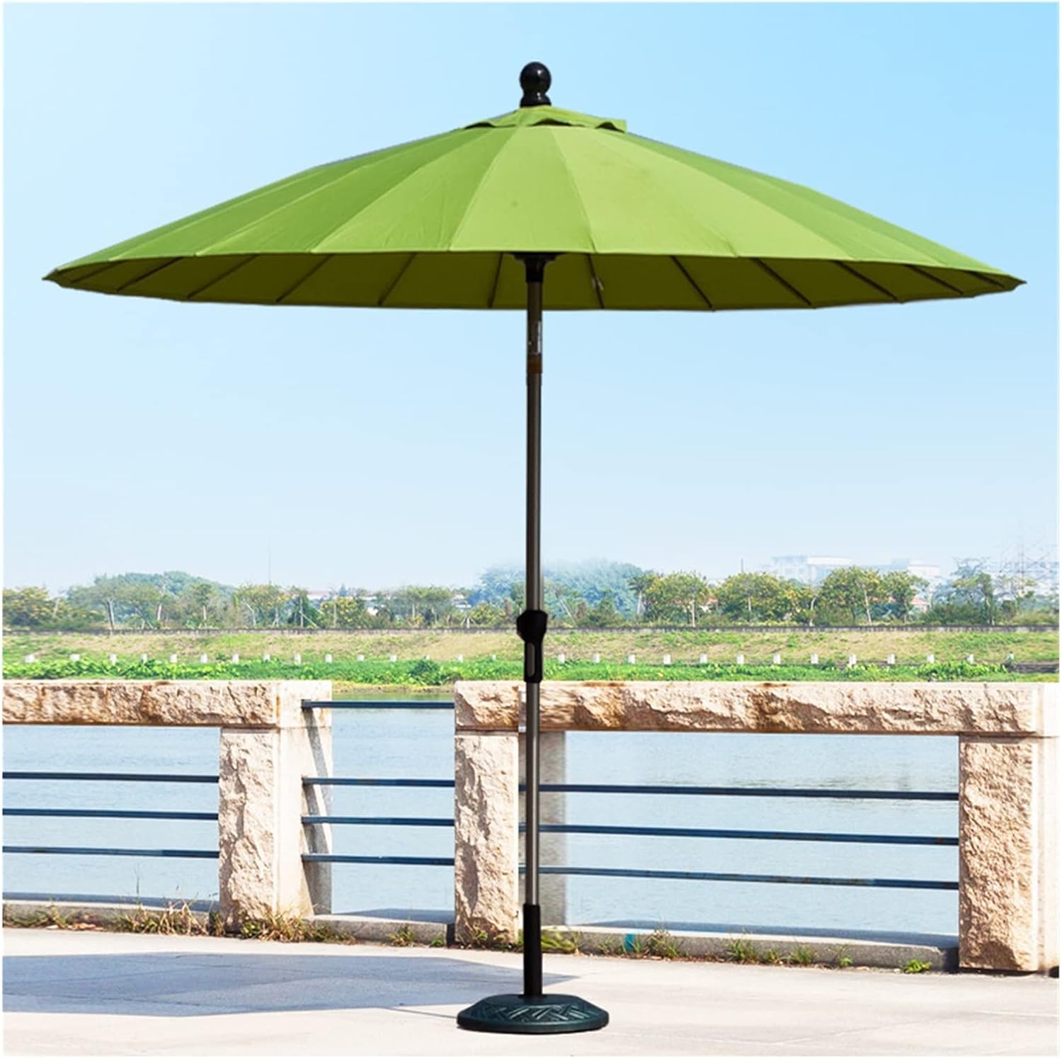 Amazon.co.jp ガーデンパラソル パラソル アウトドア 日傘 ビーチパラソル uvカット 庭傘 日除け ガーデンパラソル（ベース