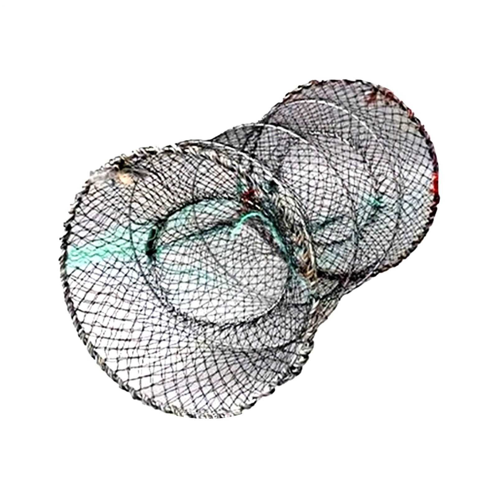 Trampa para cangrejos – Trampa para señuelos de – Cesta Flotante Multifuncional con Red de Lanzamiento, Alta Resistencia para Zonas de Marea, de Agua Dulce y Uso en la Playa
