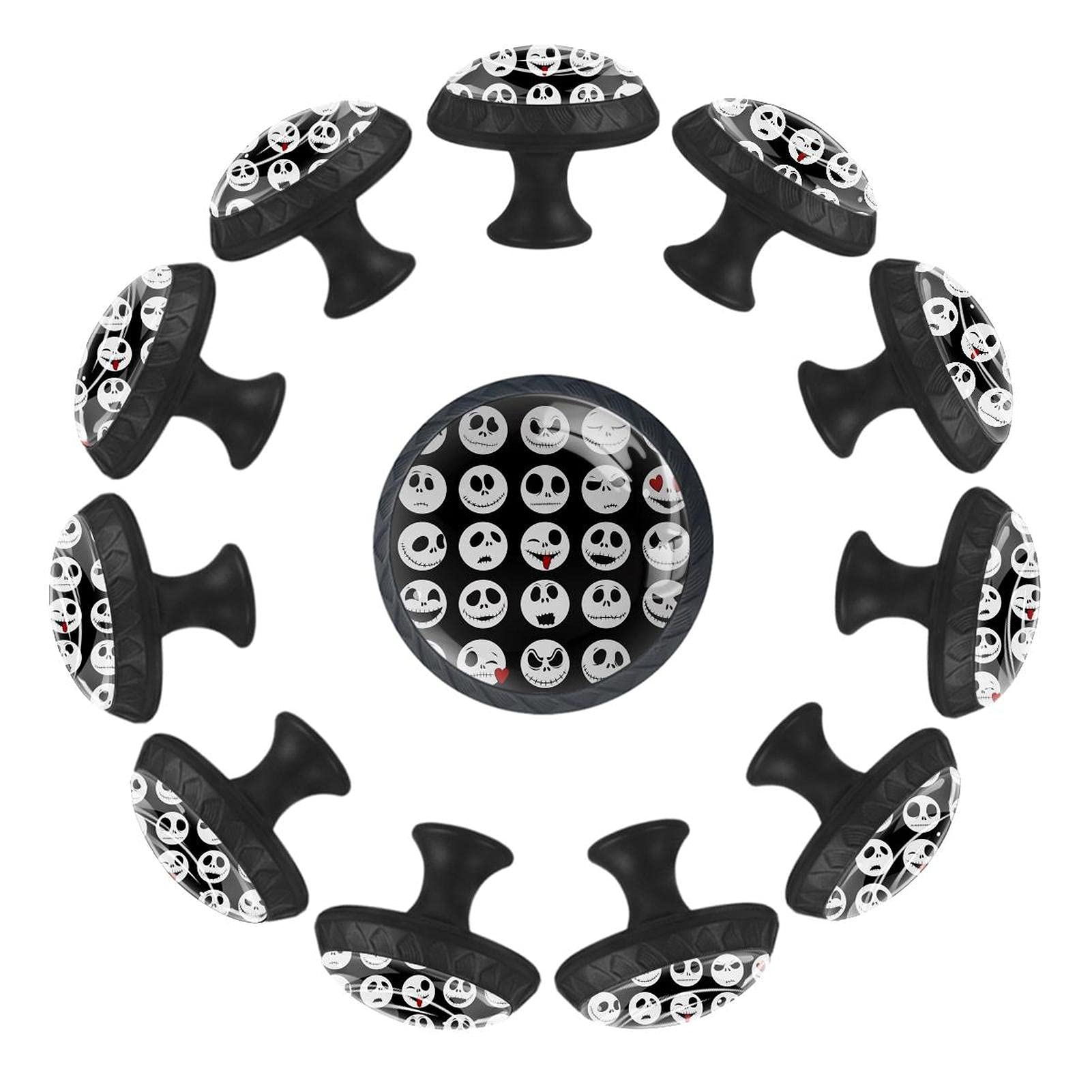 Boutons de tiroir ronds baseball 35 mm : lot de 12 pour rénover un meuble triste