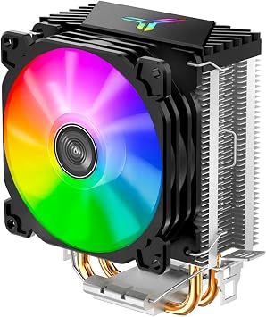 JONSBO CR-1200 RGB 92mm CPU Cooler RGB PC Fan for Intel i3/i5 and AMD CPUs Cooling Efficient Processors, high Cooling Potential and Sleek Design,128mmH,LGA 115X/1200/1700, AM4/AM5
