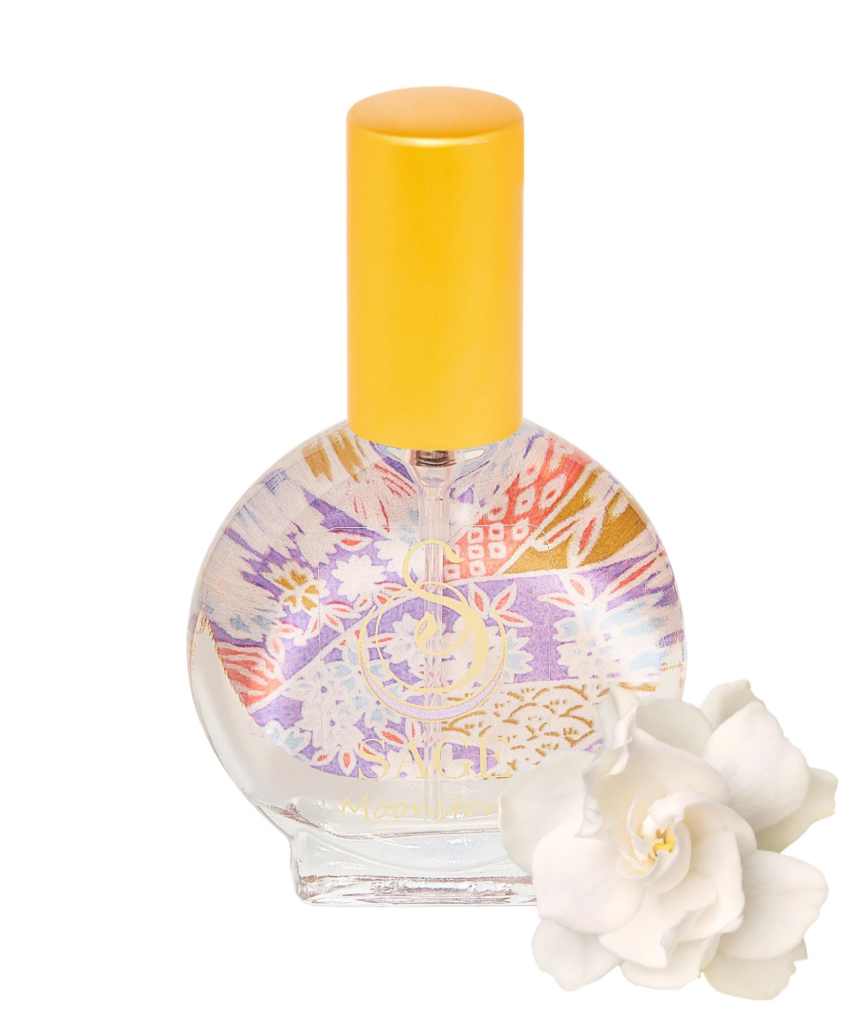 The Sage Lifestyle Moonstone Mini Spray, Gardenia, Lily, Vanilla Musk, Egyptian Musk, Perfume for Women, Long Lasting, Floral Fragrance, Artisan,