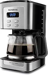 Cafeteira Elétrica Dolce Arome Digital, Mondial, Preto/Inox, 800W, 110V - C-44-32X-SDI