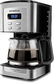 Cafeteira Elétrica Dolce Arome Digital, Mondial, 220V, 800W, Preto/Inox - C-44-32X-SDI