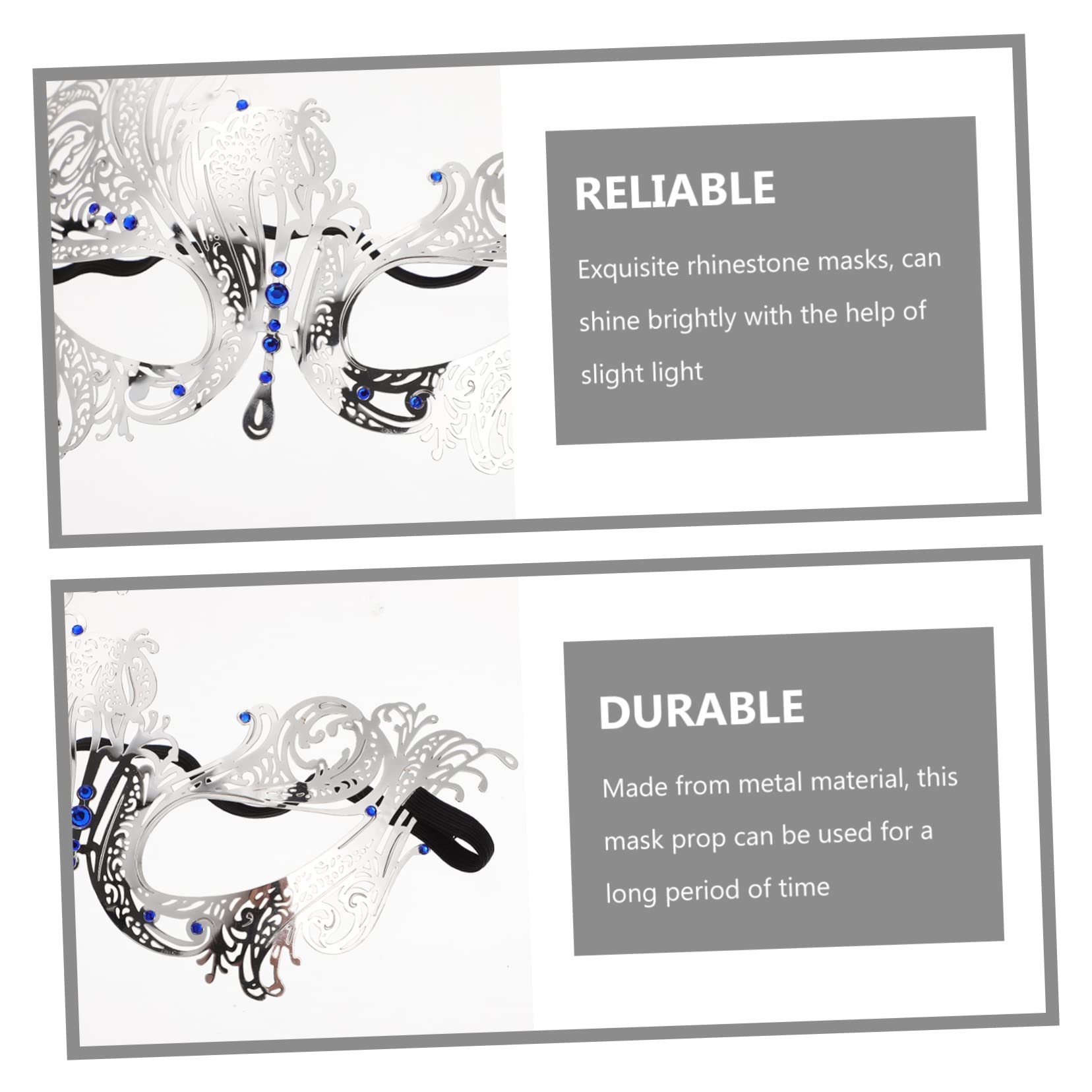 BESPORTBLE 2pezzi Maschera Decorativa Halloween Maschera Multifunzione Portatile Per Feste Per Feste