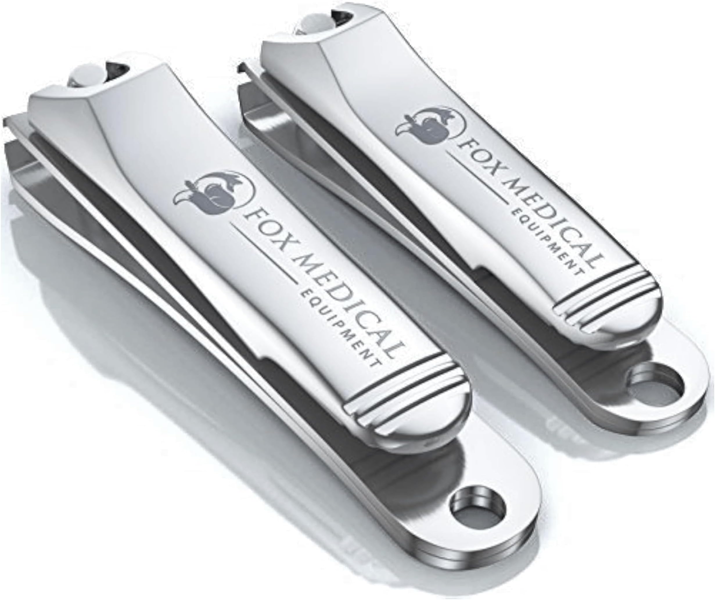 Fox Medical Equipment Professional Nail Clippers Set – Stainless Steel Fingernail & Toenail Clippers for Men, Women & Seniors – Ultra-Sharp Precision, Ergonomic Comfort & Medical-Grade Quality