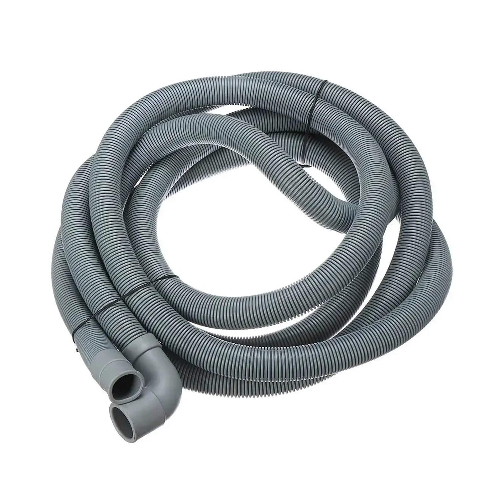 4M Wash Machine Dishwasher Drain Hose Outlet Water Pipe Flexible Extension 22mm with Bracket